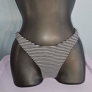 Victoria's Secret Black And White Bikini Bottom.  #1200